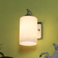 JS-VP S-394-1W Modern Wall Lights 1xE27 Mild Steel & Glass Material Chrome & White Finish