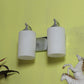 JS-VP S-394-2W Modern Wall Lights 2xE27 Mild Steel & Glass Material Chrome & White Finish