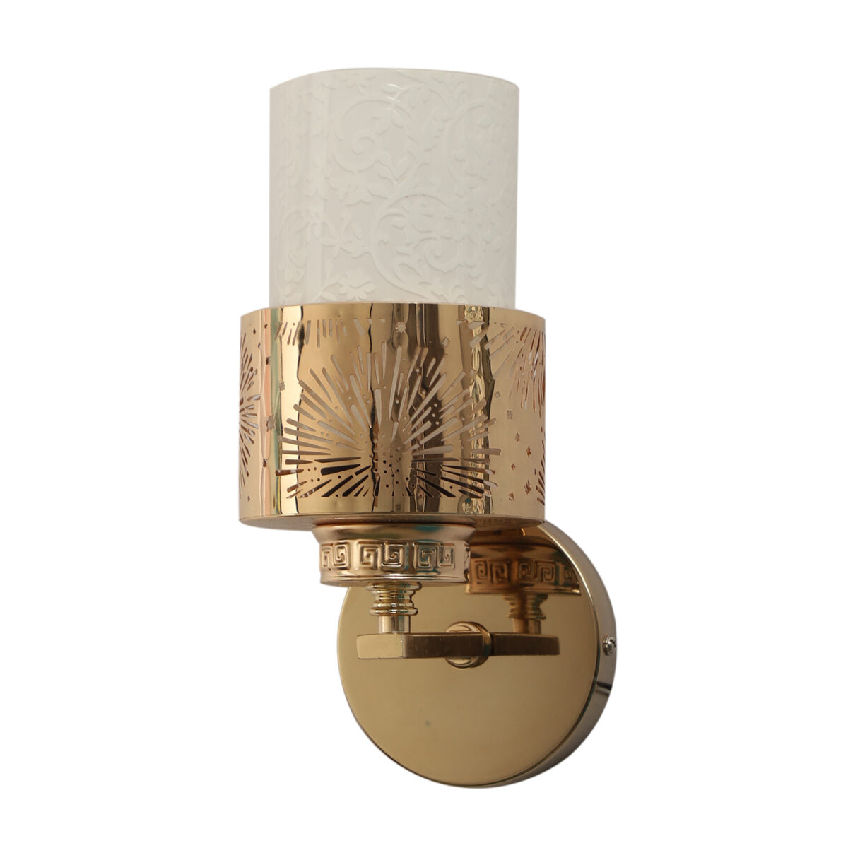 Gold & White Glass Lighting Collection