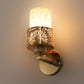JS-VP S-395-1W Modern Wall Lights 1xE27 Mild Steel & Glass Material Gold & White Finish