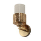 JS-VP S-395-1W Modern Wall Lights 1xE27 Mild Steel & Glass Material Gold & White Finish