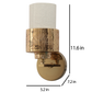 JS-VP S-395-1W Modern Wall Lights 1xE27 Mild Steel & Glass Material Gold & White Finish