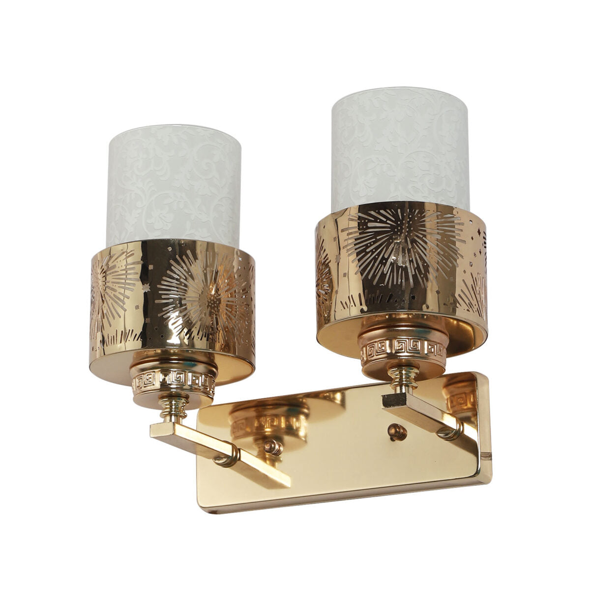 Gold & White Glass Lighting Collection