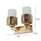 JS-VP S-395-2W Modern Wall Lights 2xE27 Mild Steel & Glass Material Gold & White Finish