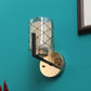 JS-VP S-396-1W Modern Wall Lights 1xE27 Mild Steel & Glass Material Brown, Gold & Champaign Finish