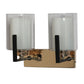 JS-VP S-397-2W Modern Wall Lights 2xE27 Mild Steel & Glass Material Brown, Gold & White Finish