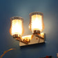 JS-VP S-398-2W Modern Wall Lights 2xE27 Mild Steel & Glass Material Gold & Champaign Finish