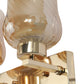 JS-VP S-398-2W Modern Wall Lights 2xE27 Mild Steel & Glass Material Gold & Champaign Finish