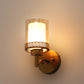JS-VP S-399-1W Modern Wall Lights 1xE27 Mild Steel & Glass Material Antique Gold & Champaign Finish