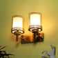 JS-VP S-399-2W Modern Wall Lights 2xE27 Mild Steel & Glass Material Antique Gold & Champaign Finish