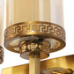 JS-VP S-399-2W Modern Wall Lights 2xE27 Mild Steel & Glass Material Antique Gold & Champaign Finish
