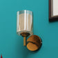JS-VP S-400-1W Modern Wall Lights 1xE27 Mild Steel & Glass Material Antique Gold & Champaign Finish