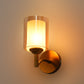 JS-VP S-400-1W Modern Wall Lights 1xE27 Mild Steel & Glass Material Antique Gold & Champaign Finish
