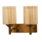 JS-VP S-400-2W Modern Wall Lights 2xE27 Mild Steel & Glass Material Antique Gold & Champaign Finish