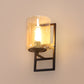 JS-VP S-401-1W Modern Wall Lights 1xE27 Mild Steel & Glass Material Brown & Champaign Finish