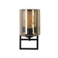 JS-VP S-401-1W Modern Wall Lights 1xE27 Mild Steel & Glass Material Brown & Champaign Finish