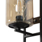 JS-VP S-401-1W Modern Wall Lights 1xE27 Mild Steel & Glass Material Brown & Champaign Finish