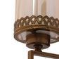 JS-VP S-406-1W Modern Wall Lights 1xE27 Mild Steel & Glass Material Antique Gold & Champaign Finish
