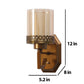 JS-VP S-406-1W Modern Wall Lights 1xE27 Mild Steel & Glass Material Antique Gold & Champaign Finish