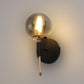 JS-VP S-409-1W Modern Wall Lights 1xE27 Mild Steel & Glass Material Brown, Gold & Smoky Finish