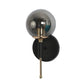 JS-VP S-409-1W Modern Wall Lights 1xE27 Mild Steel & Glass Material Brown, Gold & Smoky Finish