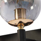 JS-VP S-409-2W Modern Wall Lights 2xE27 Mild Steel & Glass Material Brown, Gold & Smoky Finish