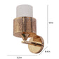 JS-VP S-416-1W Modern Wall Lights 1xE27 Mild Steel & Glass Material Gold & White Finish