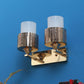 JS-VP S-416-2W Modern Wall Lights 1xE27 Mild Steel & Glass Material Gold & White Finish