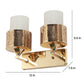 JS-VP S-416-2W Modern Wall Lights 1xE27 Mild Steel & Glass Material Gold & White Finish