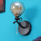 JS-VP S-419-1W Modern Wall Lights 1xE27 Mild Steel & Glass Material Dark Brown & Champaign Finish