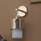 JS-VP S-422-1W Modern Wall Lights 1xE27 Mild Steel & Glass Material Gold & White Finish