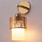 JS-VP S-422-1W Modern Wall Lights 1xE27 Mild Steel & Glass Material Gold & White Finish