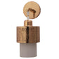 JS-VP S-422-1W Modern Wall Lights 1xE27 Mild Steel & Glass Material Gold & White Finish