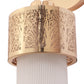 JS-VP S-422-1W Modern Wall Lights 1xE27 Mild Steel & Glass Material Gold & White Finish