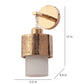 JS-VP S-422-1W Modern Wall Lights 1xE27 Mild Steel & Glass Material Gold & White Finish