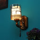 JS-VP S-424-1W Modern Wall Lights 1xE27 Mild Steel & Glass Material Antique & Champaign Finish