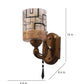 JS-VP S-424-1W Modern Wall Lights 1xE27 Mild Steel & Glass Material Antique & Champaign Finish