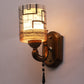 JS-VP S-424-1W Modern Wall Lights 1xE27 Mild Steel & Glass Material Antique & Champaign Finish