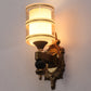 JS-VP S-426-1W Modern Wall Lights 1xE27 Mild Steel & Glass Material Antique & Champaign Finish