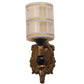 JS-VP S-426-1W Modern Wall Lights 1xE27 Mild Steel & Glass Material Antique & Champaign Finish