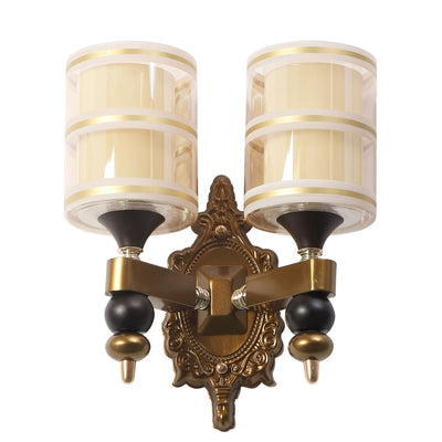 JS-VP S-426-2W Modern Wall Lights 2xE27 Mild Steel & Glass Material Antique & Champaign Finish