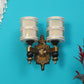 JS-VP S-426-2W Modern Wall Lights 2xE27 Mild Steel & Glass Material Antique & Champaign Finish