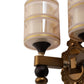 JS-VP S-426-2W Modern Wall Lights 2xE27 Mild Steel & Glass Material Antique & Champaign Finish