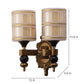 JS-VP S-426-2W Modern Wall Lights 2xE27 Mild Steel & Glass Material Antique & Champaign Finish
