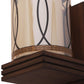 JS-VP S-431-1W Wooden Wall Lights 1xE27 Wood & Glass Material Dark Brown & Champaign Finish