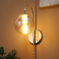 JS-VP S-434-1W Modern Wall Lights 1xE27 Mild Steel & Glass Material Gold & Champaign Finish