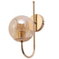JS-VP S-434-1W Modern Wall Lights 1xE27 Mild Steel & Glass Material Gold & Champaign Finish