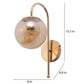 JS-VP S-434-1W Modern Wall Lights 1xE27 Mild Steel & Glass Material Gold & Champaign Finish