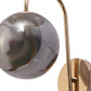 JS-VP S-435-1W Modern Wall Lights 1xE27 Mild Steel & Glass Material Gold & Smoke Finish