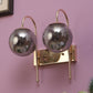 JS-VP S-435-2W Modern Wall Lights 2xE27 Mild Steel & Glass Material Gold & Smoke Finish
